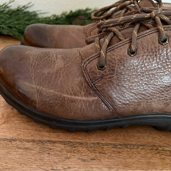 Bogs Eugene Chukka Ankle Boots 9 M Brown Lace Up Shoes Waterproof Leather Mens - Picture 6 of 17